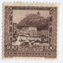 Österreich, Briefmarke aus 1923, "Graz aus der Serie Österreichische Landeshauptstädte"