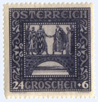 Österreich, Briefmarke aus 1926, "Nibelungensage"